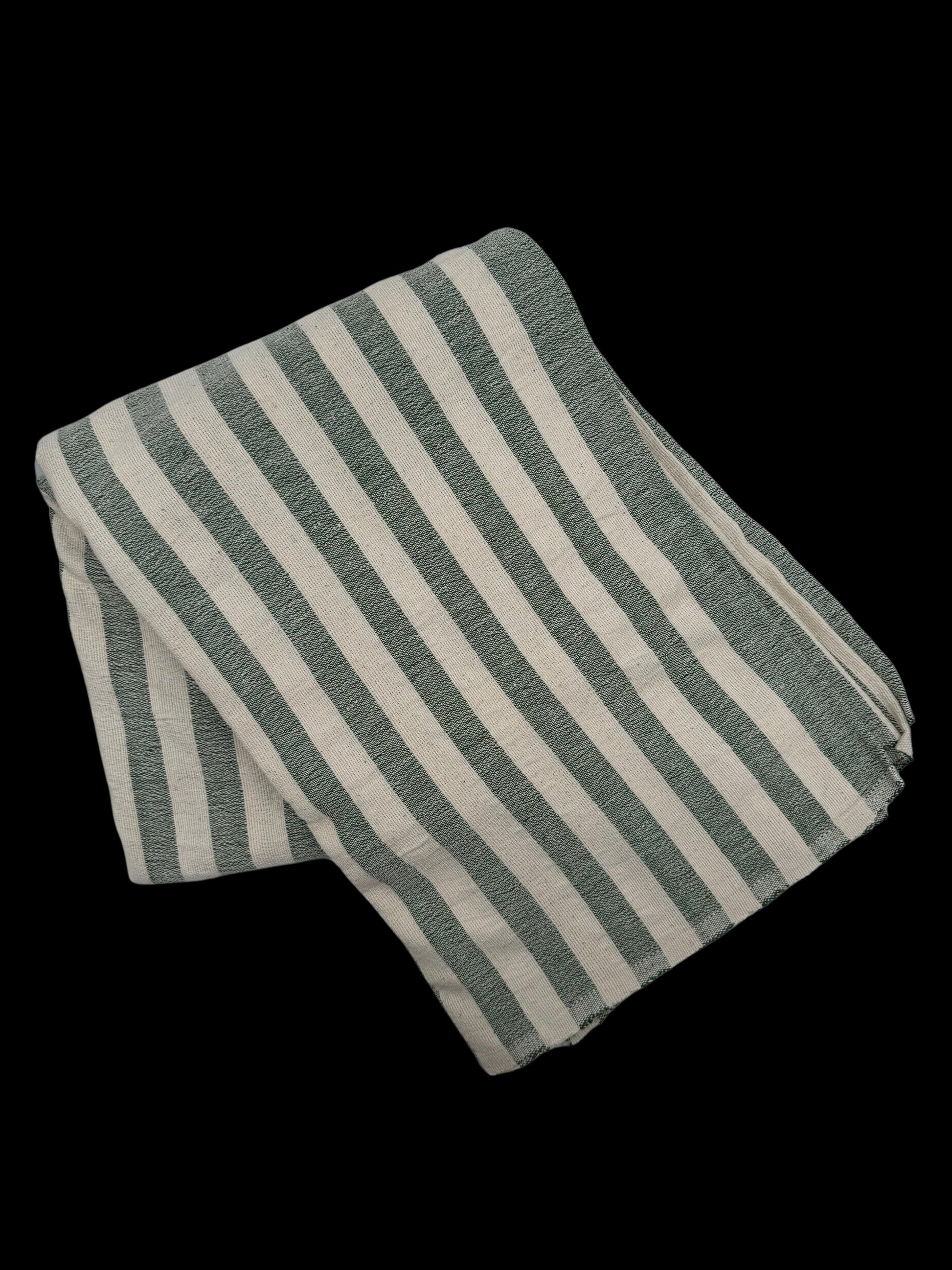 Olive Stripe Tablecloth