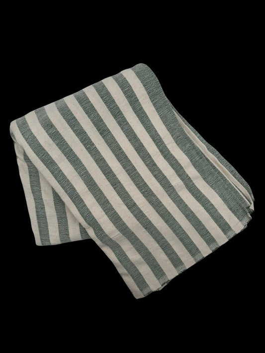 Olive Stripe Tablecloth