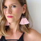 Trío Tassel Earring - Rose Quartz