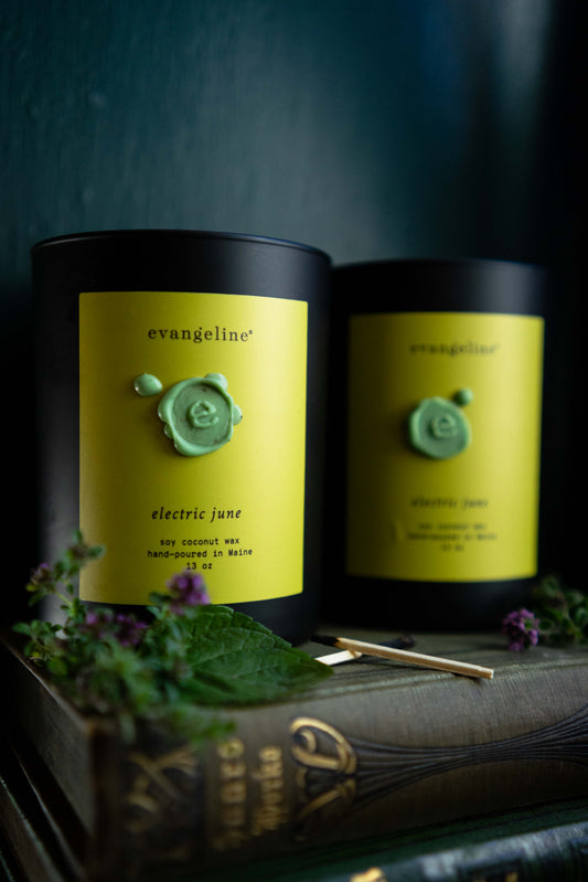 Evangeline Candle ~ electric june