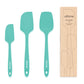 3 Piece Silicone Spatula Set - Tiffany Blue