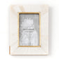 Mukhendu 4x6 Picture Frame - Bone, Brass Inlay