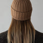 Ribbed Beanie - Camel