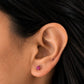 Oval Birthstone Stud Earrings
