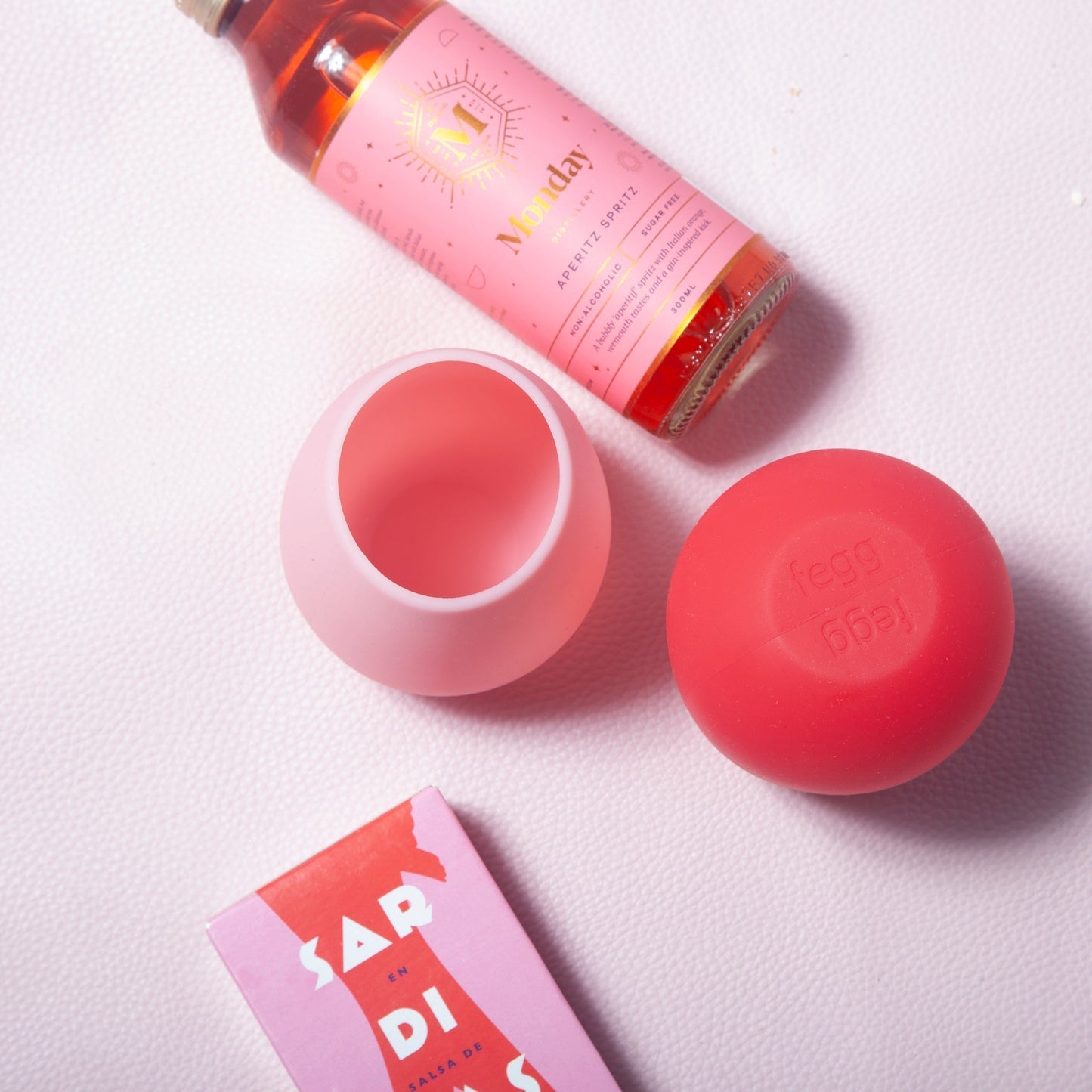 cherry + blush | fegg | silicone unbreakable glasses