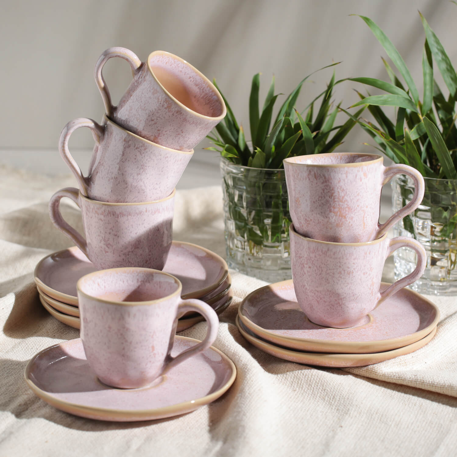 Coffee Cup & Saucer Set of 6