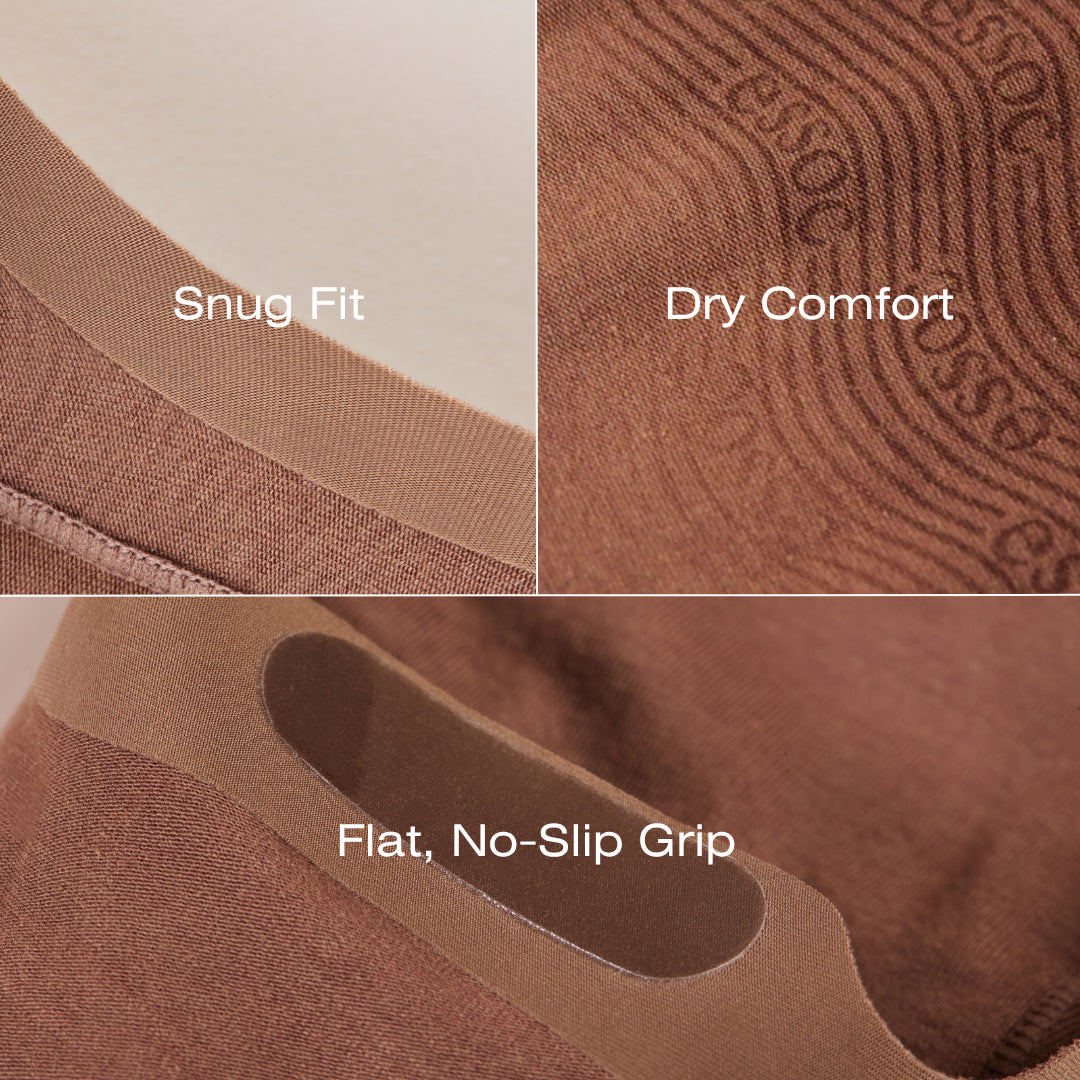 Unisex Cotton No Show Socks 5-Pack | Toffee Tan