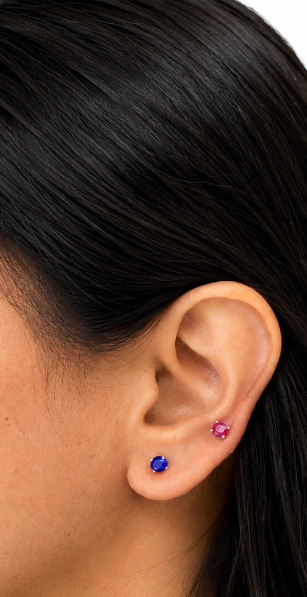 Oval Birthstone Stud Earrings