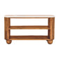 Artisan Furniture Solid Wood Beaumont Marble Shoe Cabinet
