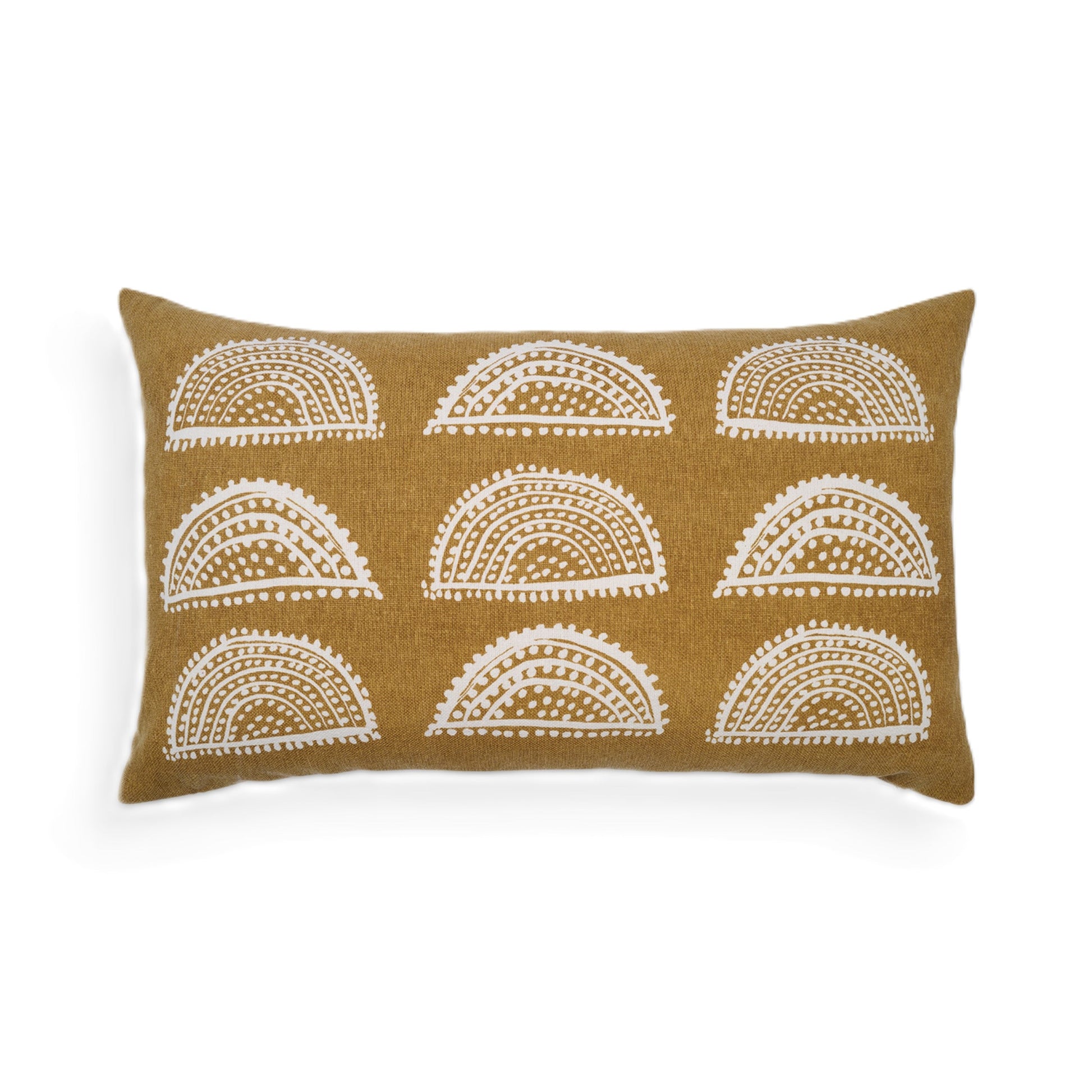 Radiance handcrafted Sunburst print lumbar pillow cover
