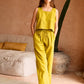 Becca Linen Pants in Lemongrass
