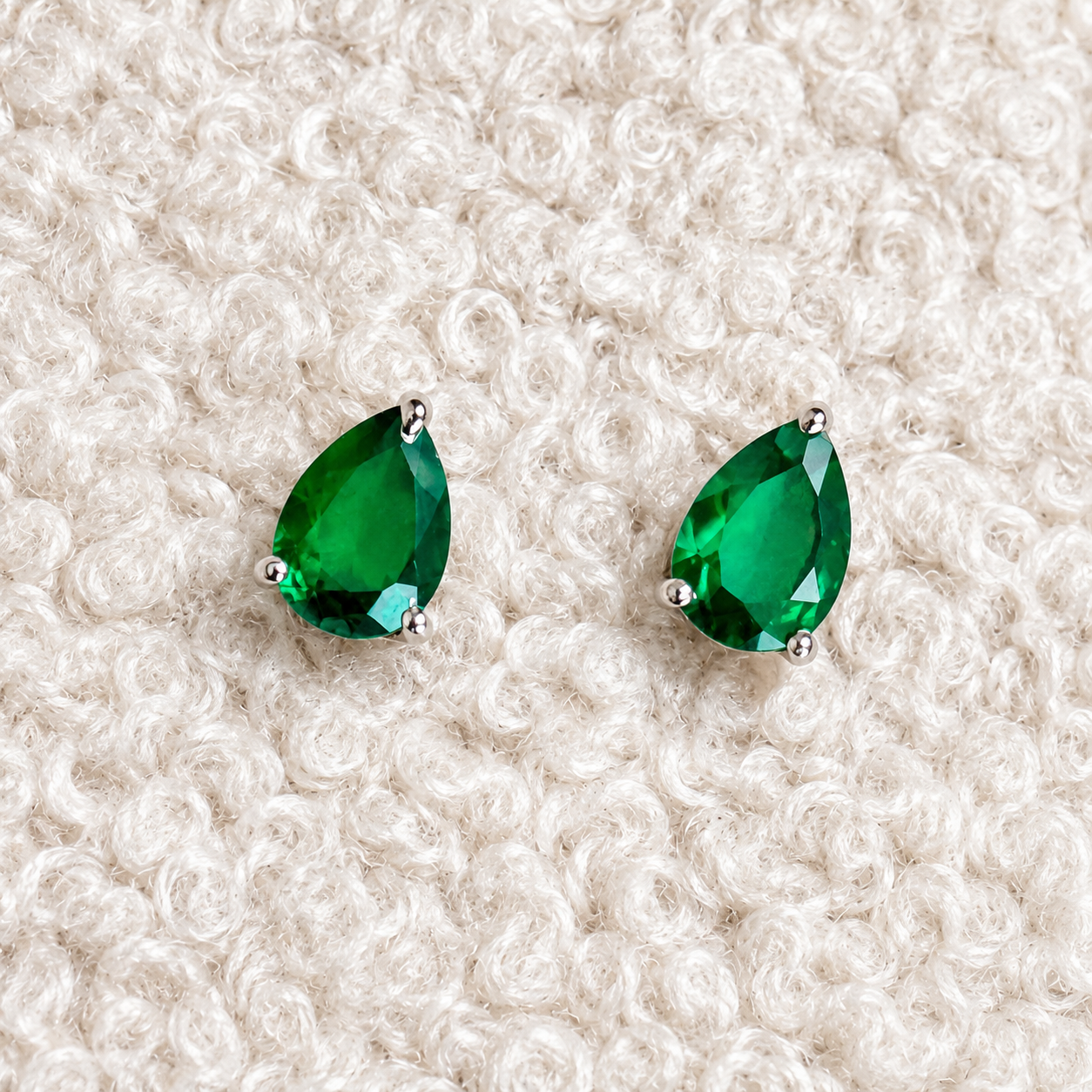 Teardrop Stud Earrings