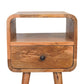 Solid Wood Mini Oak-ish Curve Nightstand