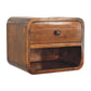 Solid Wood Mini Curve Floating Nightstand
