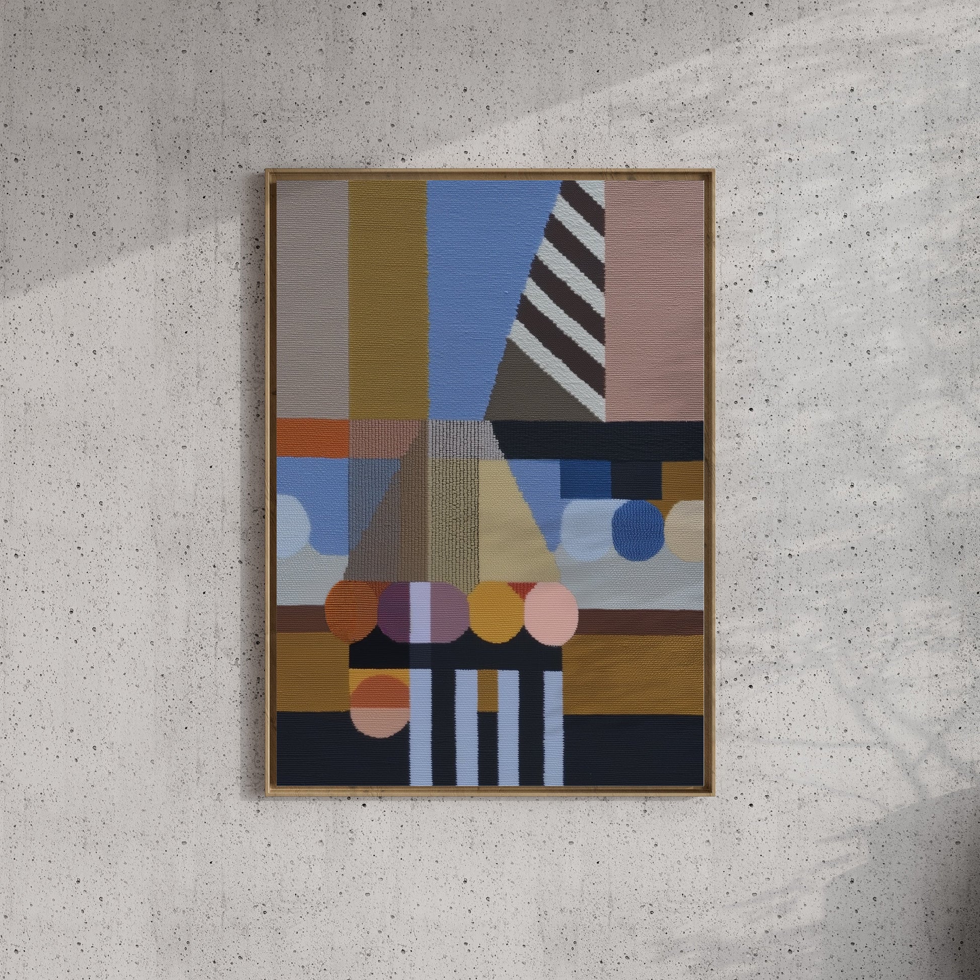 Woven Perspectives No. 05 — Geometric Abstract Art Print