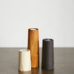 Cylinder Eucalyptus Wood Tealight Candle Holder