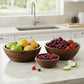 Cascade Handcarved Mangowood Nested Bowls