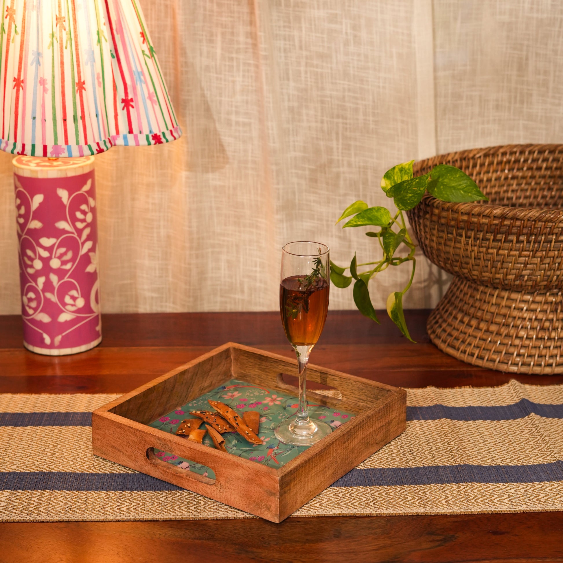 Aqua Flora Inlay Tray