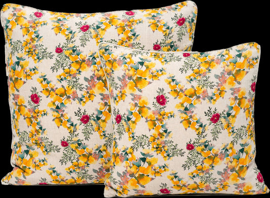 Organic Linen Pillow Cover in Saint Valentine