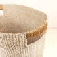 S/2 Tan Oval Woven Baskets