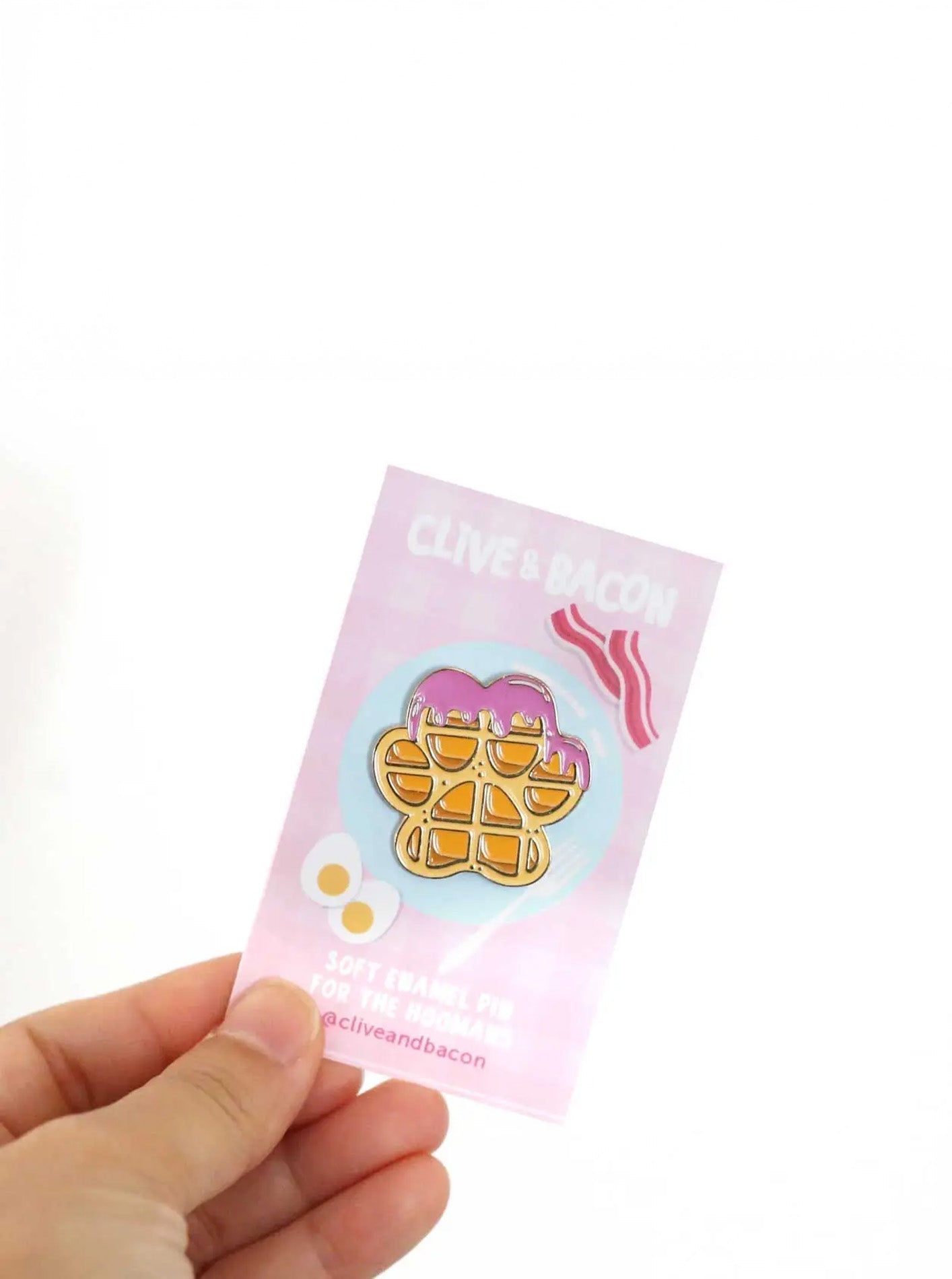 DOG PAW WAFFLE ENAMEL PIN