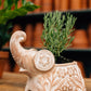 Trumpeting Elephant Planter