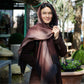 Iris Mink Cashmere Merino Handwoven Scarf