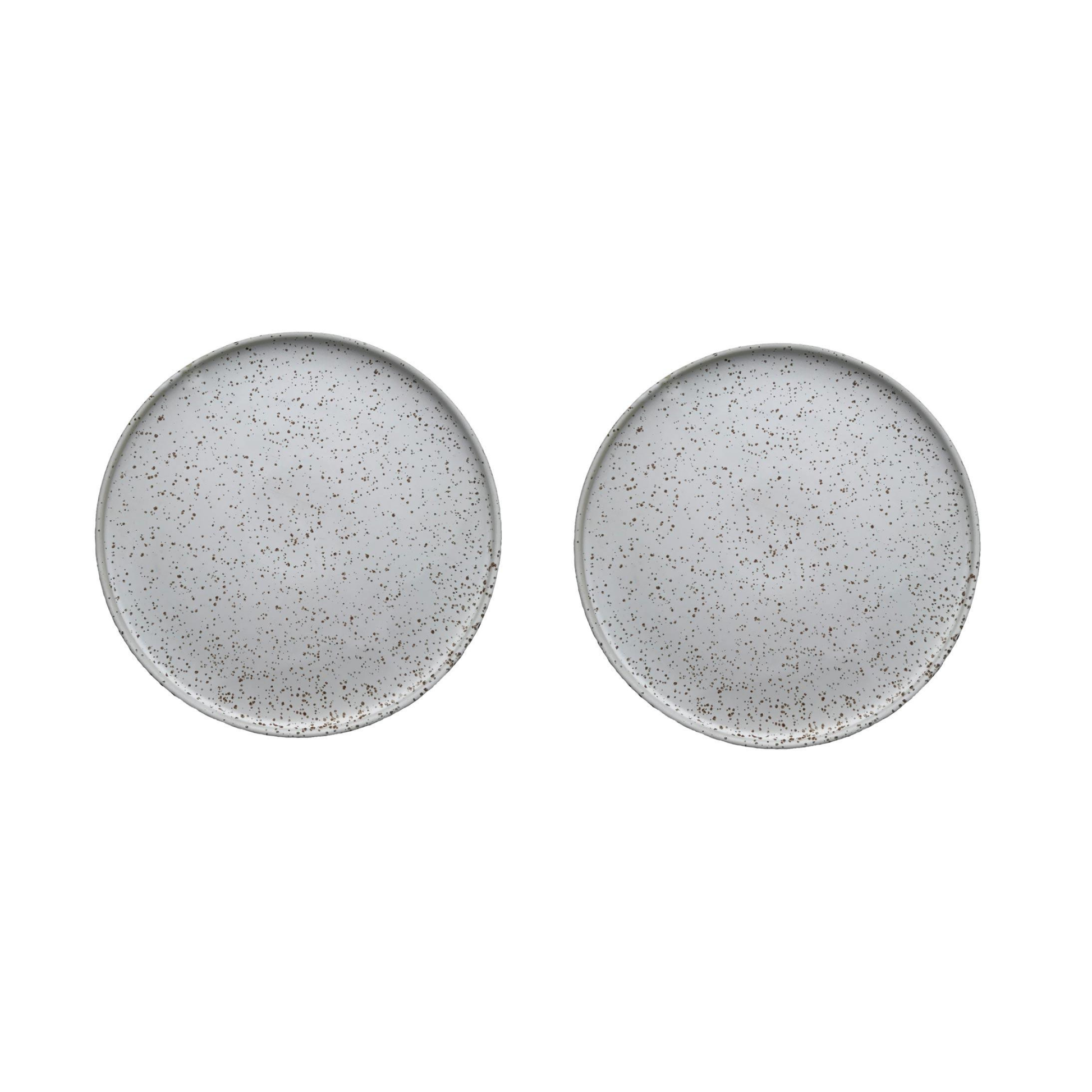 Inka Dinner Plate, Pack of 2 - White/Light Brown