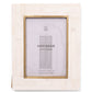 Mukhendu 5x7 Picture Frame - Bone, Brass Inner Edge