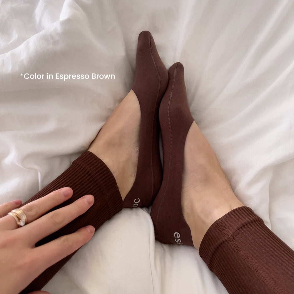 Unisex Cotton No Show Socks | Almond Beige