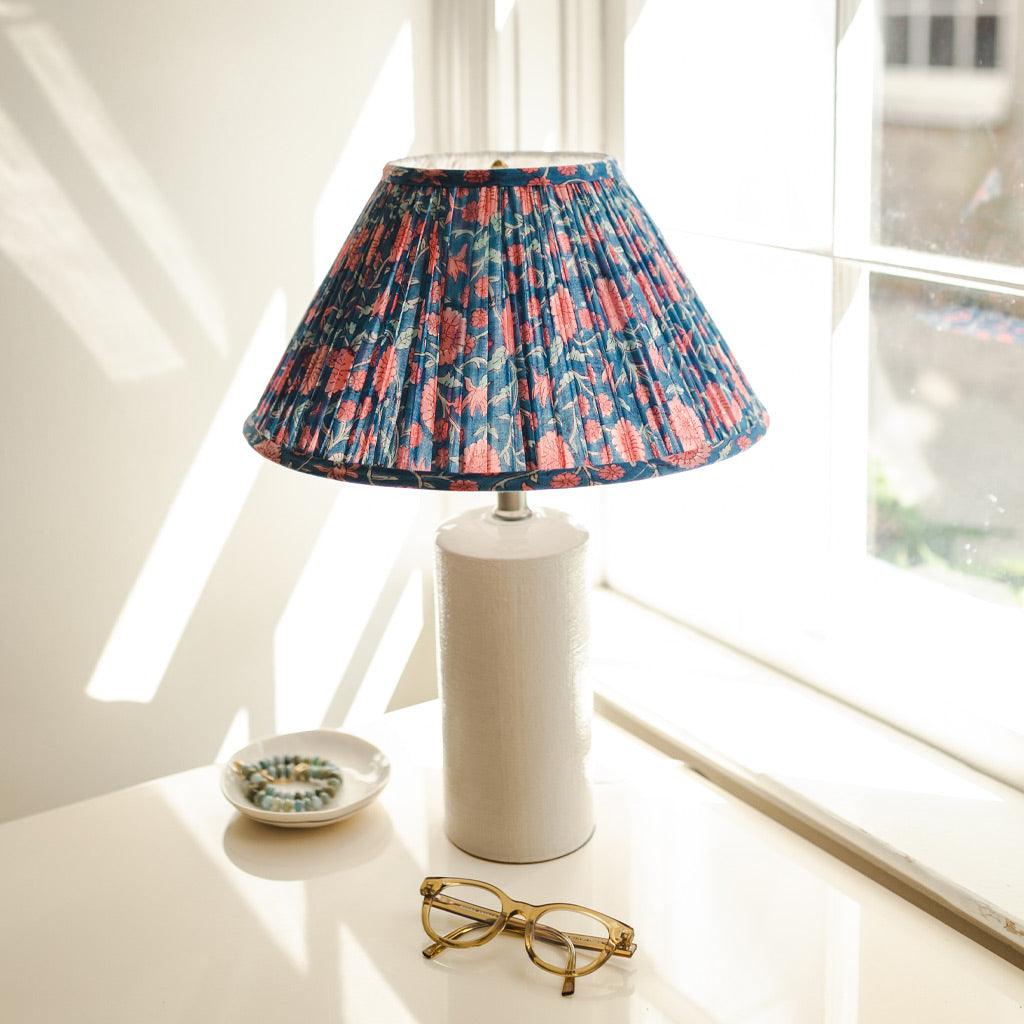 Pleated Lampshade in Ella Print