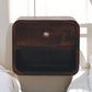 Solid Wood Mini Curved California Walnut Wall-Mounted Bedside Table