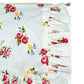 English Rose Posy|Timeless Floral Ruffle Zipper Pouch