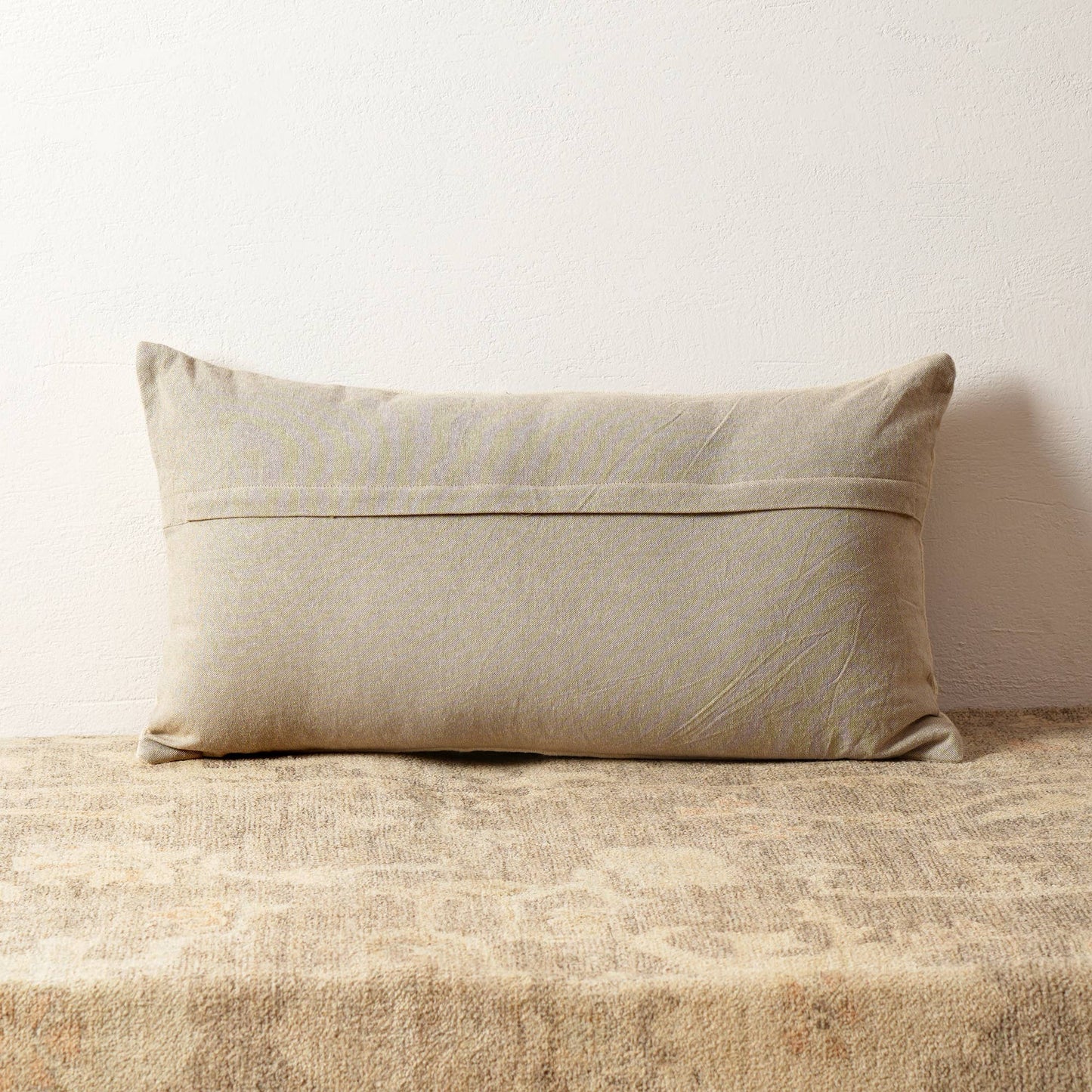 Suzani Embroidered Multicolor Lumbar Throw Pillow - 26" X 14"