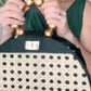 THE ISABELLA Black & Gold Rattan Woven Handbag