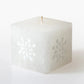 White on White Painted Candles
