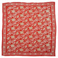 Large 39" Hand Dyed Batik Bandana, 100% Soft Cotton, Fiery Flora