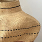 Handwoven Wave Basket Natural w/ Black