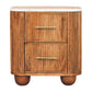Artisan Furniture Solid Wood Aurora Marble Bedside