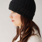 Ribbed Beanie - Black
