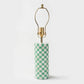 Checkered Bone Inlay Table Lamp Base