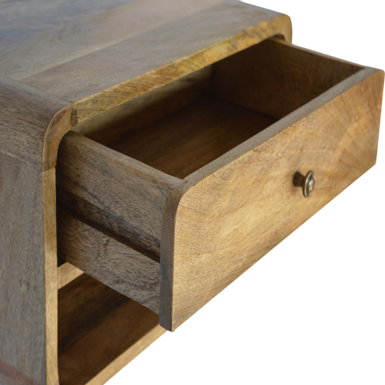 Solid Wood Floating Curve Open Slot