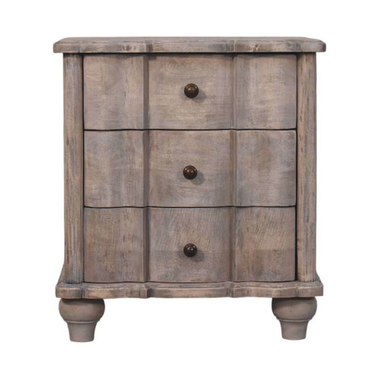 Solid Wood Beaumont Curved Nightstand