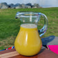 Mexican Hand Blown Glass Pitcher