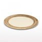 Feather Plates Gold/Oyster - In Stock