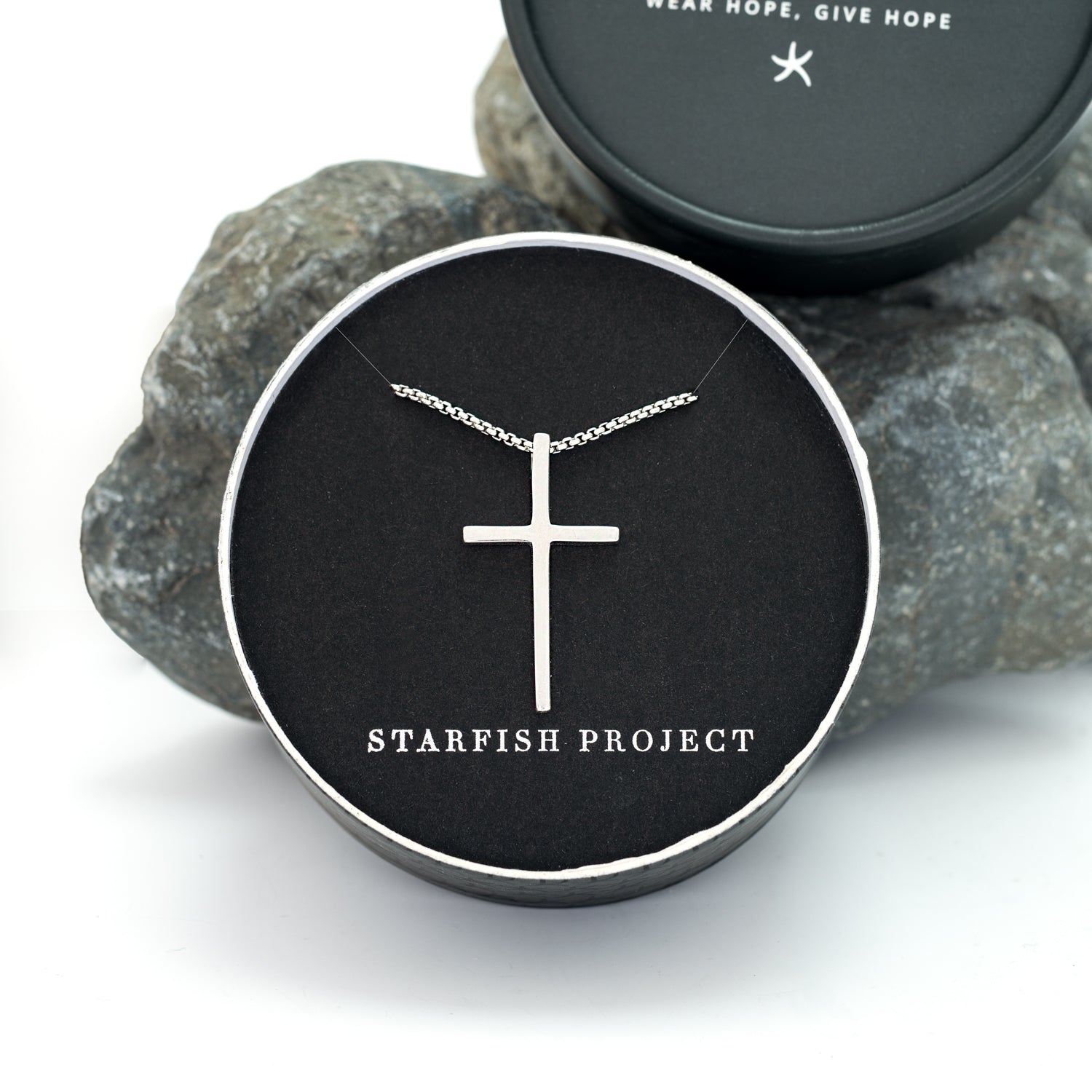 The Classic Cross Necklace in Sterling Silver