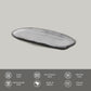 Shallow Organic Oval Platter Small Set of 4