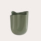 Modern Silver Aluminium Vase | Asymmetrical Sculptural Decor