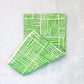 S/2 Tea Towel Set - Palmetto & Stripe, Green