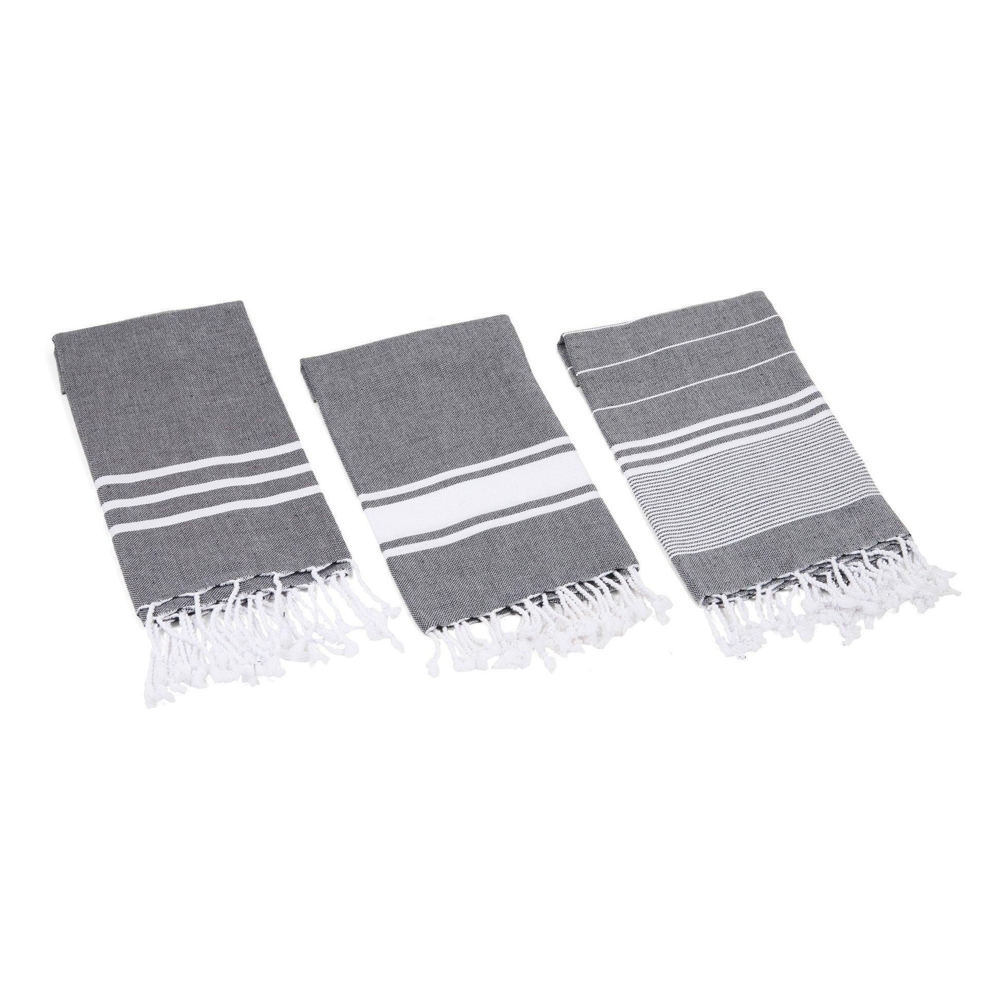 Essential Turkish Hand / Kitchen Towel Set of 3